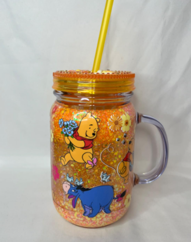 20oz Double Wall Rough Glitter Plastic Cans with Handle photo review