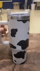 Cow Print Stanley 40oz Tumbler with Handle Stainless Steel Travel Mug Non-Sublimation photo review