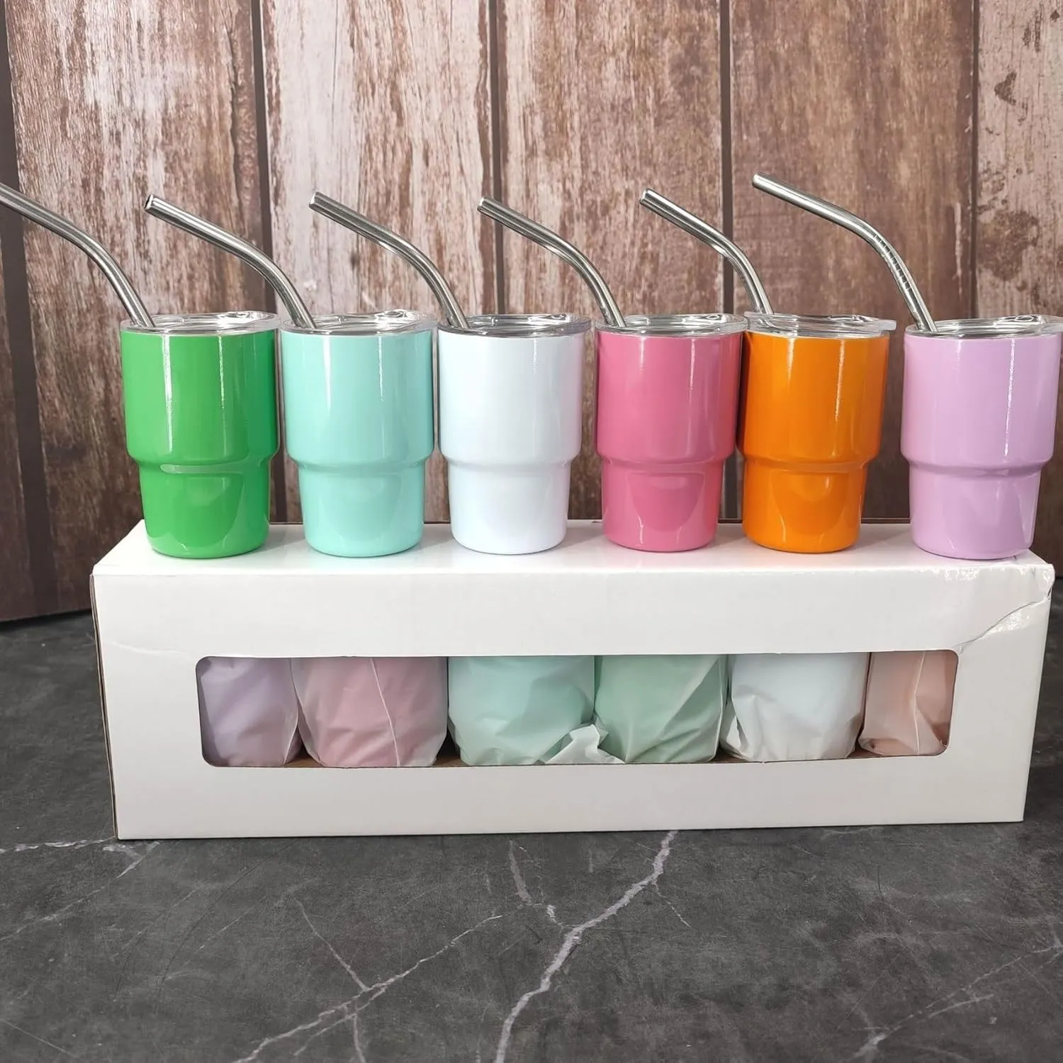 real-shot-of-3oz-stainless-steel-double-wall-sublimation-wine-mugs-with-lids-and-straw