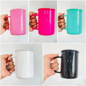 17oz Sublimation Dark-Colored Glass Mug with Handle