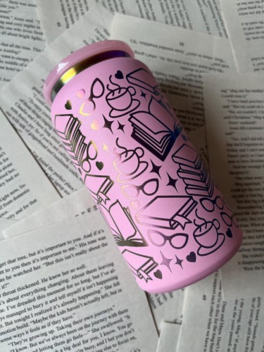 Gold/Rainbow Underneath 16oz Stainless Steel Soda Can for Laser Engraving photo review