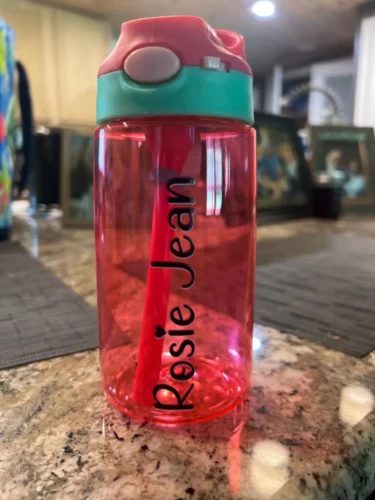 16oz Wholesale Plastic Kids Sippy Cup Water Bottle with Straw 60pcs photo review