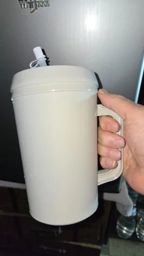 22/34oz Colored Trucker/Hospital Mug with Lid and Straw photo review