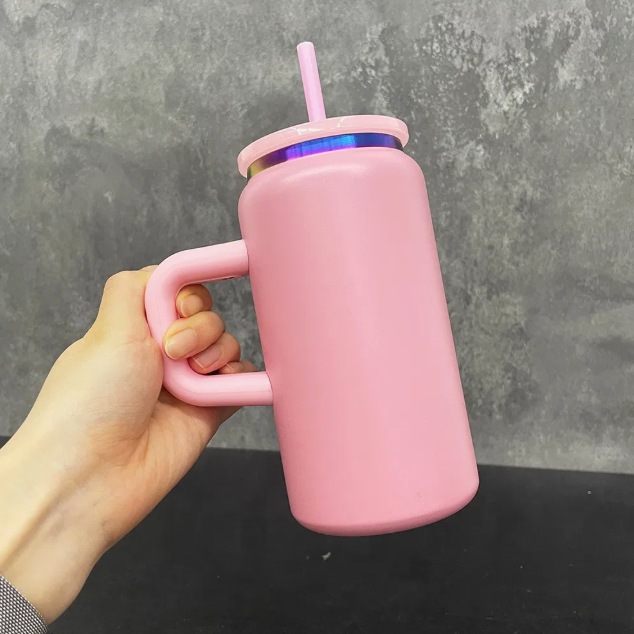 pink-16oz-colored-powder-coated-stainless-steel-soda-can-with-rainbow-plated-rim