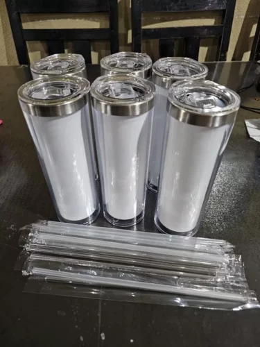 20oz Sublimation Snow Globe Tumblers Pre-Drilled Double Wall photo review