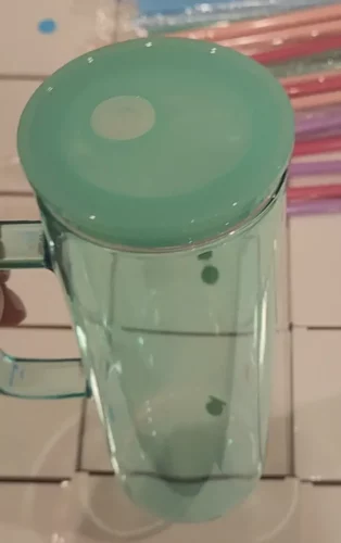 Transparent Jelly Colored 20oz Sublimation Glass Mugs with Handle photo review