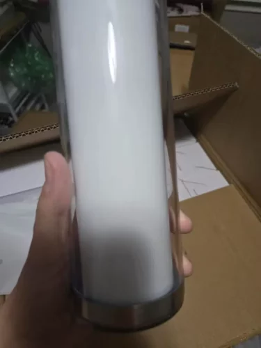 20oz Sublimation Snow Globe Tumblers Pre-Drilled Double Wall photo review