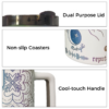 40oz Stainless Steel Iridescent Plated and Laser Engraved Travel Mug with Handle 40oz Stainless Steel Iridescent Plated and Laser Engraved Travel Mug with Handle