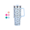 Stanley Dupe 40oz Leopard Tumbler with Handle Adventure Stainless Steel Water Bottle Stanley Dupe 40oz Leopard Tumbler with Handle Adventure Stainless Steel Water Bottle