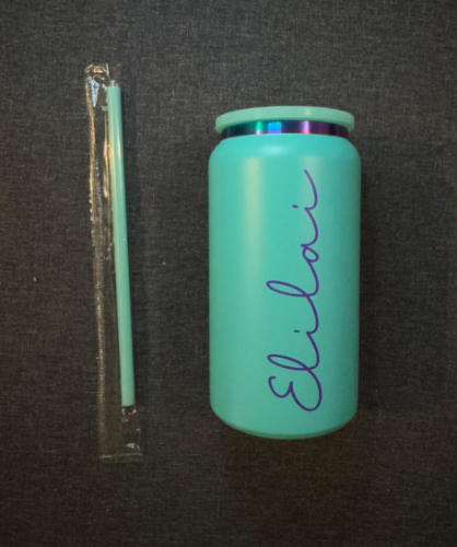 Gold/Rainbow Underneath 16oz Stainless Steel Soda Can for Laser Engraving photo review