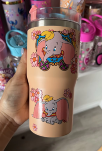 H2.0 14oz Vacuum Insulated Sublimation Kids Travel Mug with Gold/Silver Rim photo review