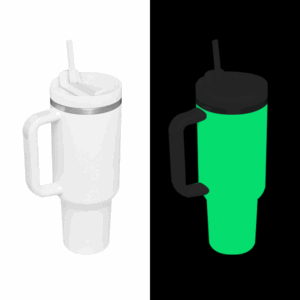 Sublimation 40oz Glow in the Dark Tumblers with Handle Double Wall
