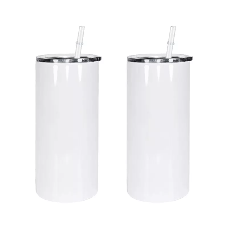 22oz Sublimation Tumblers Stainless Steel Skinny Tumblers Double Wall Vacuum Insulated