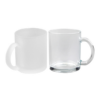 11oz Sublimation Blanks Clear/Frosted Glass Mug with Handle 11oz Sublimation Blanks Clear/Frosted Glass Mug with Handle
