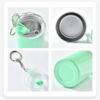 Mini 3oz Sainless Steel Sublimation Tumbler Shot Glass with Keychains and Rubber Plugs Mini 3oz Sainless Steel Sublimation Tumbler Shot Glass with Keychains and Rubber Plugs