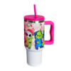 40oz Grinch Stainless Steel Tumblers with Colored Handle 40oz Grinch Stainless Steel Tumblers with Colored Handle