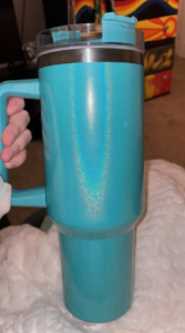 Glitter Sublimation 40oz Tumbler with Handle Double Wall Stainless Steel Insulated 16pcs photo review