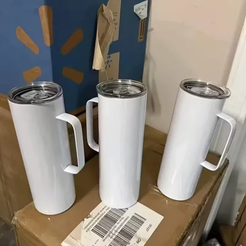 20oz 30oz Sublimation Stainless Steel Skinny Tumbler with Handle & Lid photo review