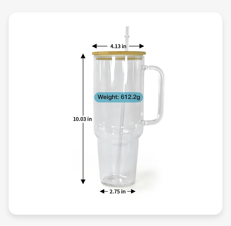 size-of-clear/frosted-20/32/40oz-sublimation-mug-glass-tumbler-with-handle-&-bamboo-lid