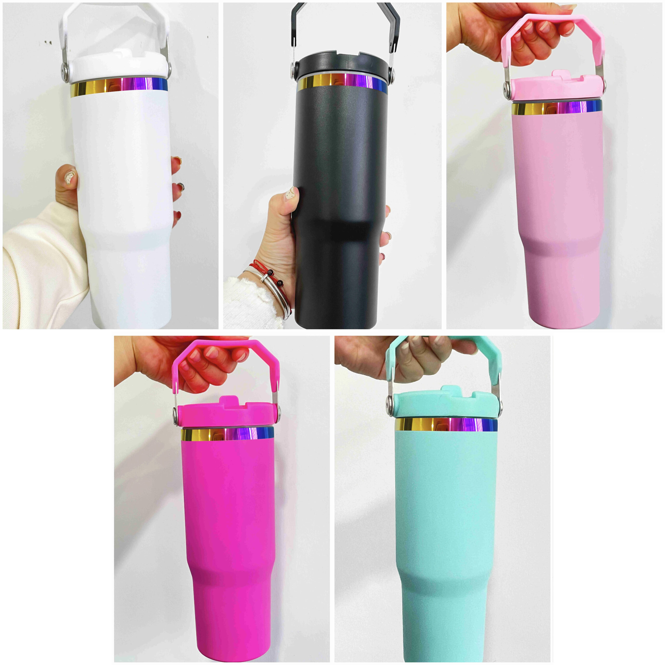 30oz-gold-rainbow-plated-tumbler-with-portable-handle-display