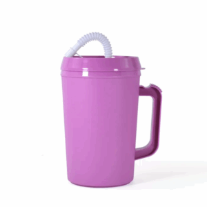Pink 22/34oz Colored Trucker/Hospital Mug with Lid and Straw pink-22-or-34oz-colored-trucker-hospital-mug-with-lid-and-straw