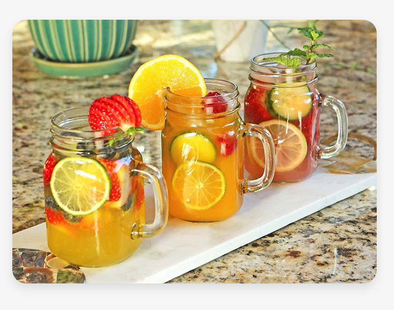 15oz Sublimation Mason Glass Jars with Handle & Lid