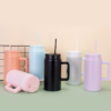 50oz Vacuum Insulated Powder Coated Travel Coffee Thermos Mug With Handle 50oz Vacuum Insulated Powder Coated Travel Coffee Thermos Mug With Handle