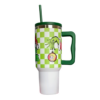 40oz Grinch Stainless Steel Tumblers with Colored Handle 40oz Grinch Stainless Steel Tumblers with Colored Handle