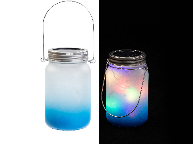 15oz Sublimation Blanks Mason Jar with Lantern Lid and Metal Handle