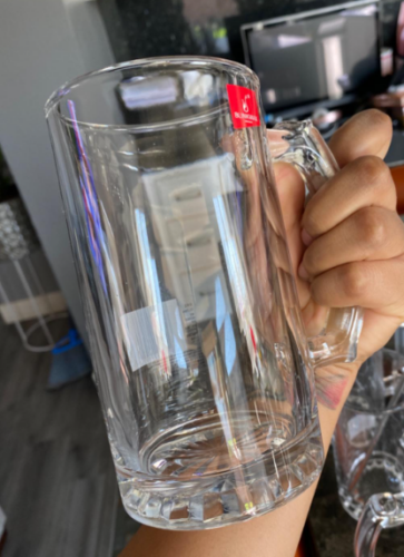 Wholesale 16oz Matte Sublimation Glass Cup with Handle photo review