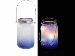 15oz Sublimation Blanks Mason Jar with Lantern Lid and Metal Handle
