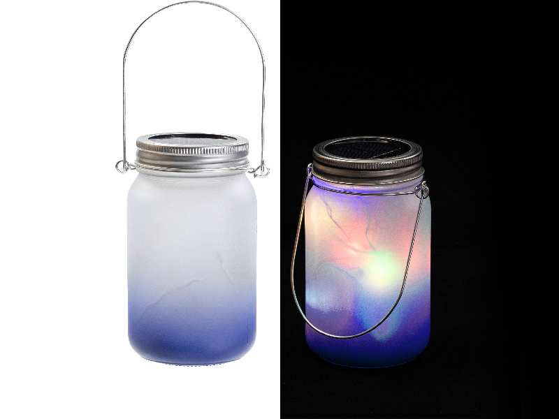 15oz Sublimation Blanks Mason Jar with Lantern Lid and Metal Handle