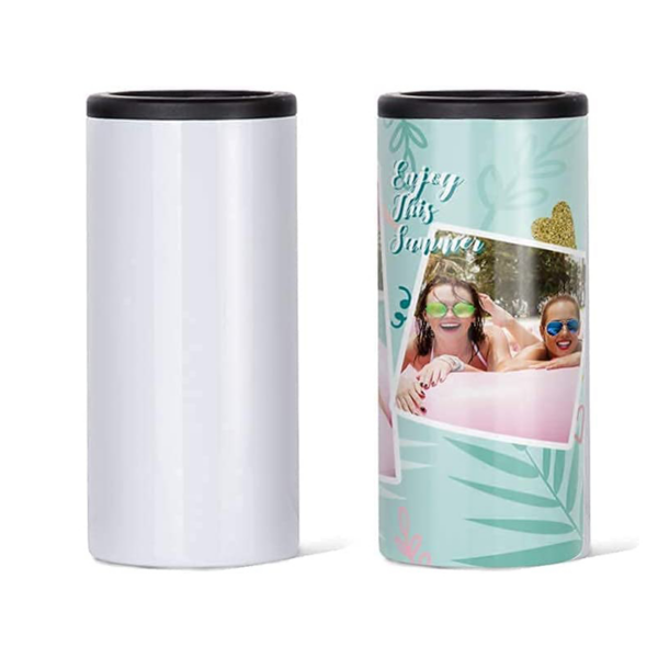 12oz Slim& Fatty Double-Walled Beverage Can Cooler