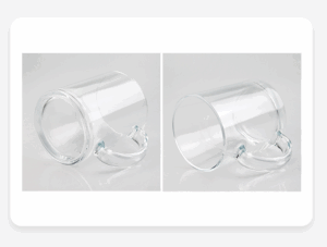 11oz Sublimation Blanks Clear/Frosted Glass Mug with Handle