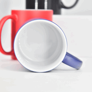 11oz Matte Color Changing Sublimation Ceramic Coffee Mug with C Shape Handle