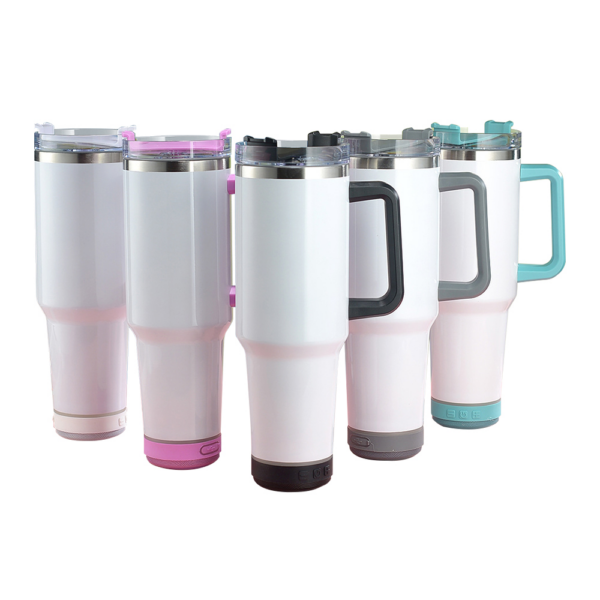 40oz Bluetooth Speaker Sublimation Mugs with Handle Double Wall