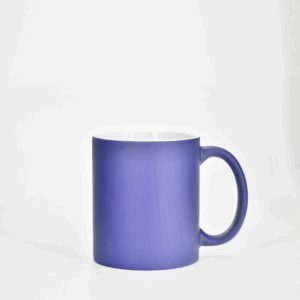 11oz Matte Color Changing Sublimation Ceramic Coffee Mug with C Shape Handle