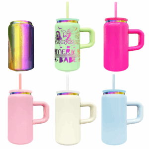 display-of-16oz-colored-powder-coated-stainless-steel-soda-can-with-rainbow-plated-rim