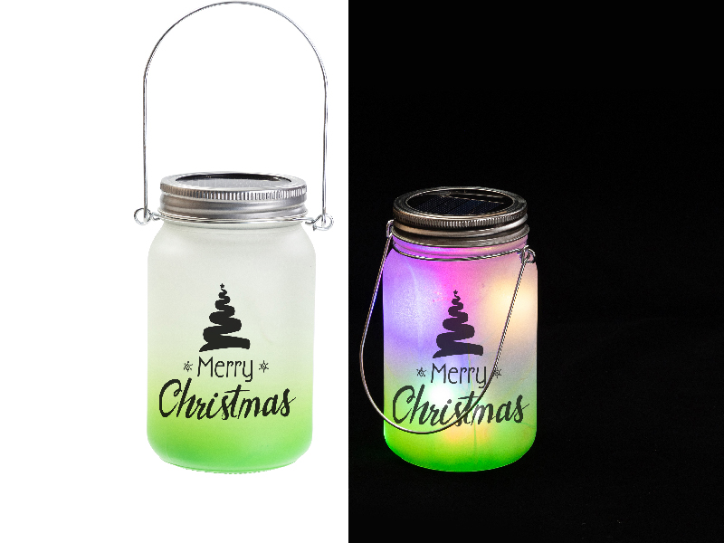 15oz Sublimation Blanks Mason Jar with Lantern Lid and Metal Handle