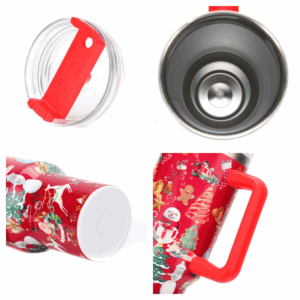40oz Christmas Stainless Steel Tumblers with Handle