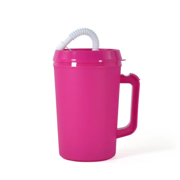 22/34oz Colored Trucker/Hospital Mug with Lid and Straw