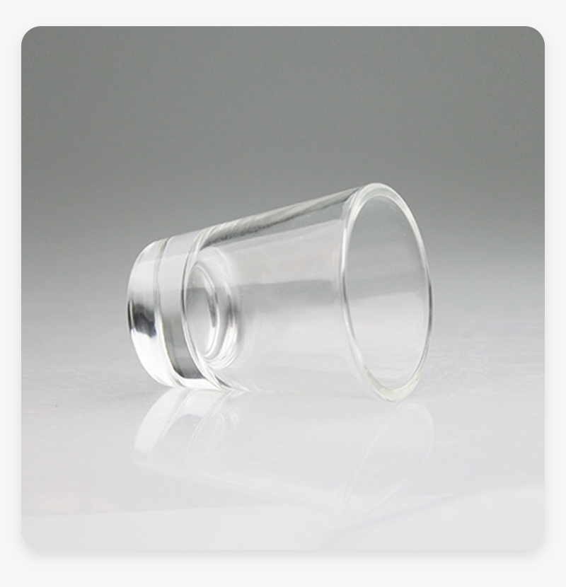 1.5oz Shot Glass Wine Mug with Heavy Base Clear & Frosted Glass Cups