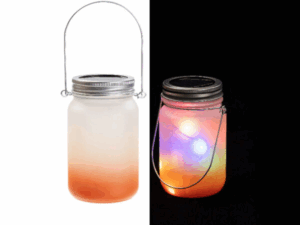 15oz Sublimation Blanks Mason Jar with Lantern Lid and Metal Handle