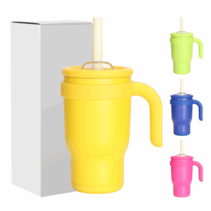 14oz Kid Travel Mugs with Handle for Laser Engraving
