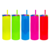 20oz Skinny Straight Neon Fluorescent Rainbow Plated Tumbler 20oz Skinny Straight Neon Fluorescent Rainbow Plated Tumbler