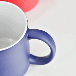11oz Matte Color Changing Sublimation Ceramic Coffee Mug with C Shape Handle
