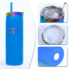 20oz Skinny Straight Neon Fluorescent Rainbow Plated Tumbler 20oz Skinny Straight Neon Fluorescent Rainbow Plated Tumbler
