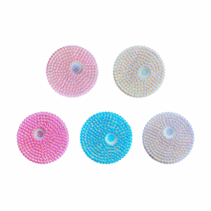 Sublimation Shimmer Glitter 16oz Can Glass with Jeweled Lid