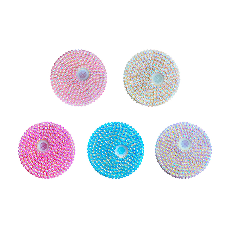 Sublimation Shimmer Glitter 16oz Can Glass with Jeweled Lid