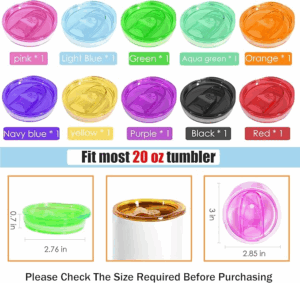 20oz skinny tumbler colored lids replacement